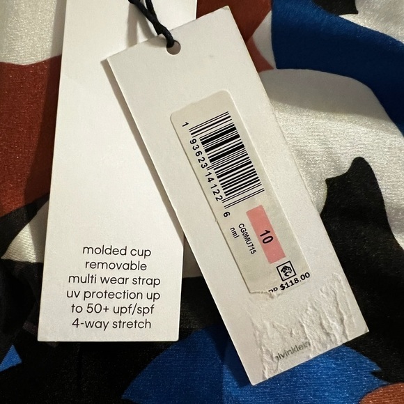 Calvin Klein Nectar Stain Glass One Piece Swimsuit - Picture 10 of 11